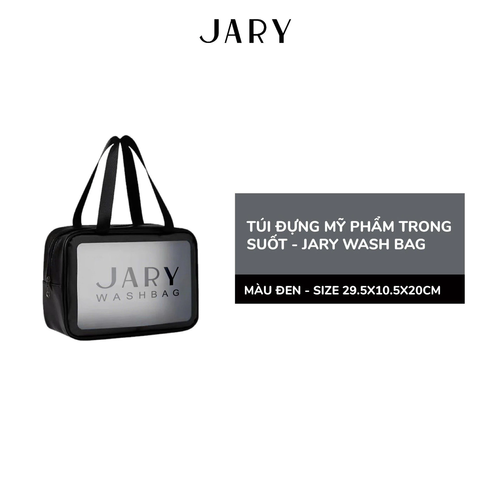 Túi Đựng Mỹ Phẩm Trong Suốt Jary Wash Bag Túi Đựng Mỹ Phẩm Trong Suốt Jary Wash Bag