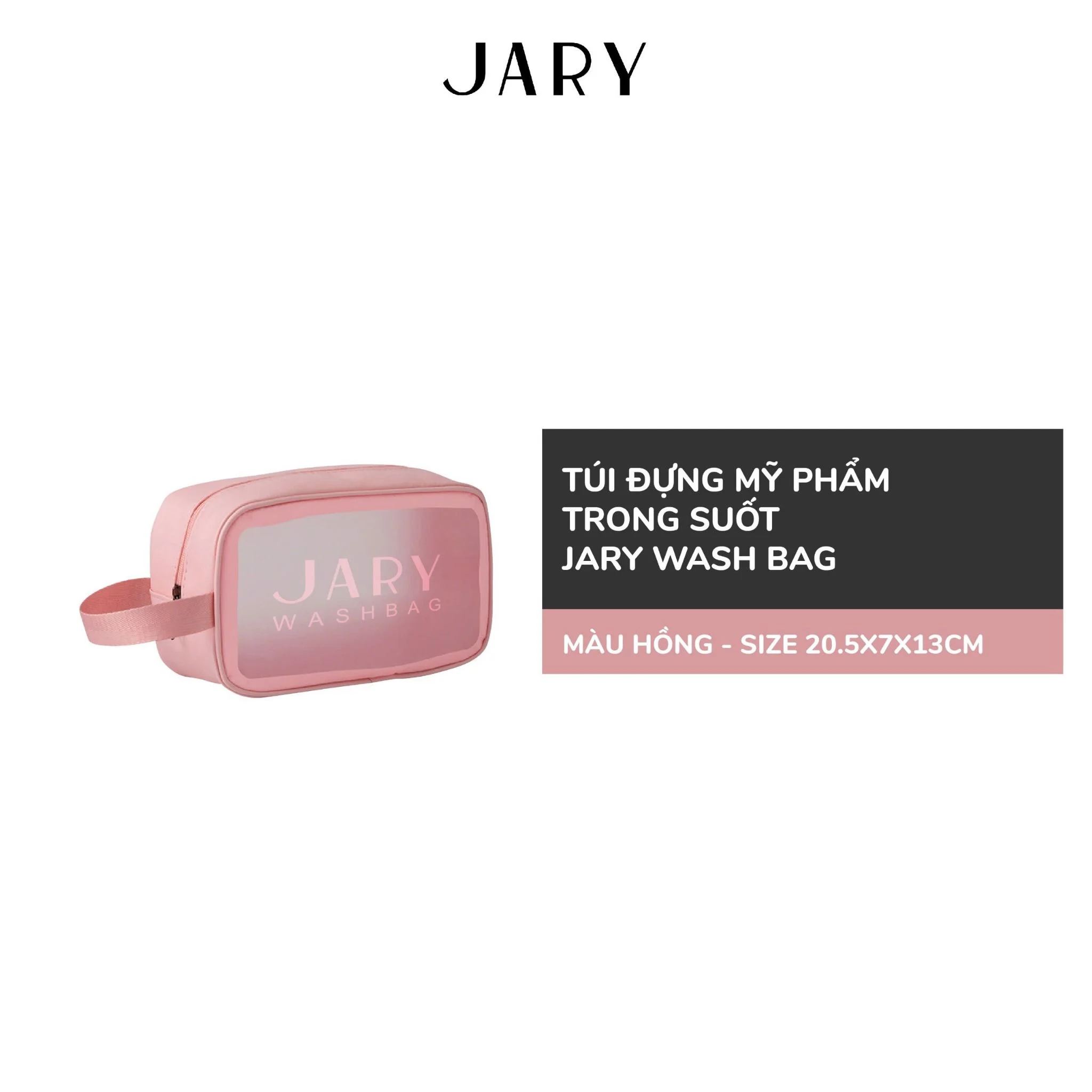 Túi Đựng Mỹ Phẩm Trong Suốt Jary Wash Bag Túi Đựng Mỹ Phẩm Trong Suốt Jary Wash Bag