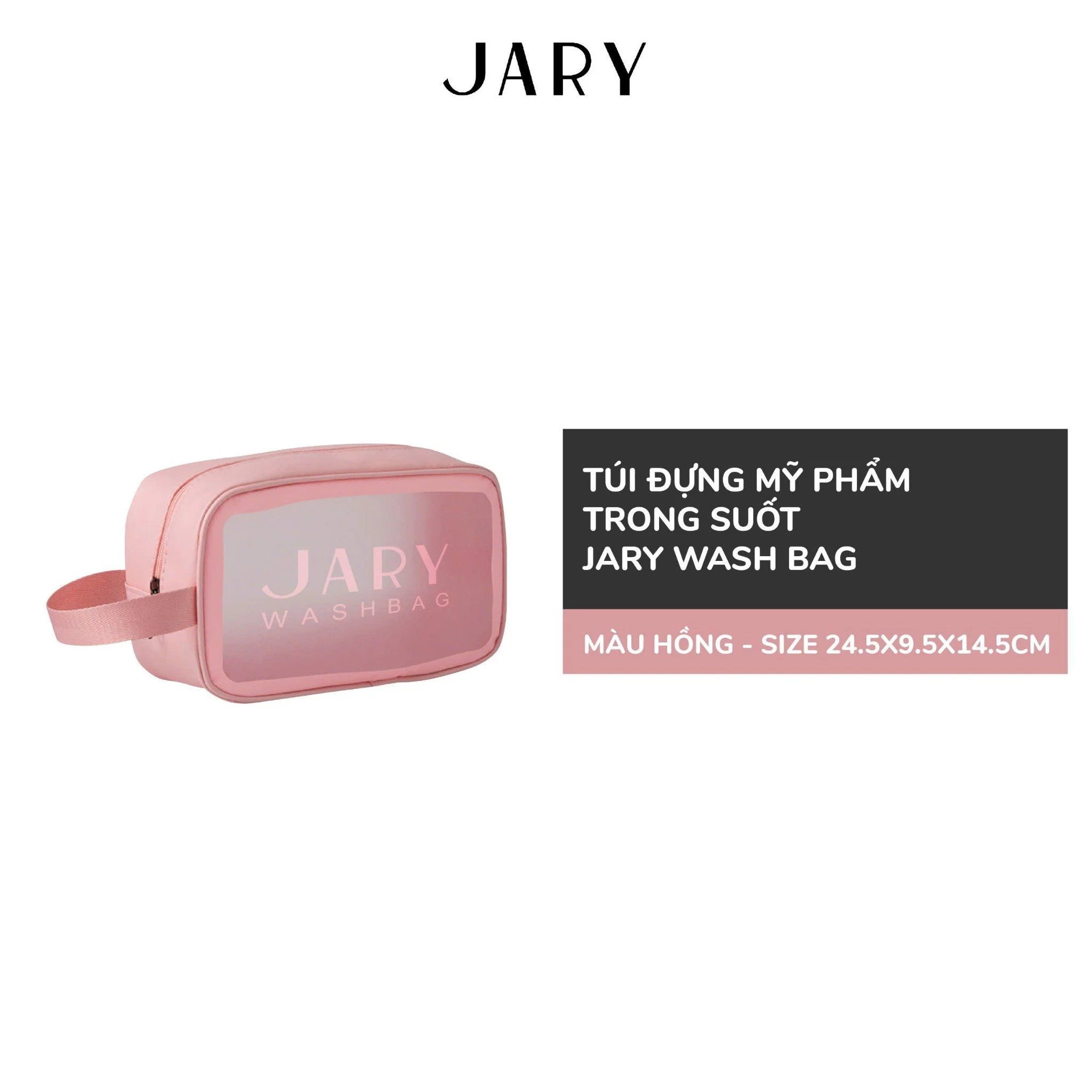 Túi Đựng Mỹ Phẩm Trong Suốt Jary Wash Bag Túi Đựng Mỹ Phẩm Trong Suốt Jary Wash Bag