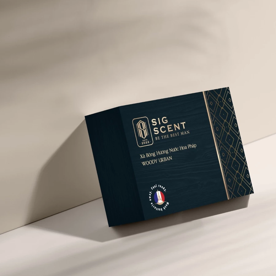 Xà Bông Sigscent Hương nước hoa Pháp Woody Urban 90G