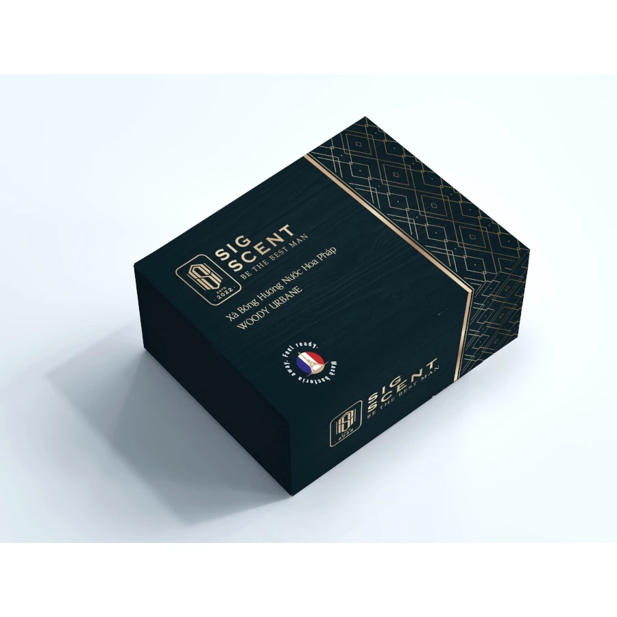 Xà Bông Sigscent Hương nước hoa Pháp Woody Urban 90G