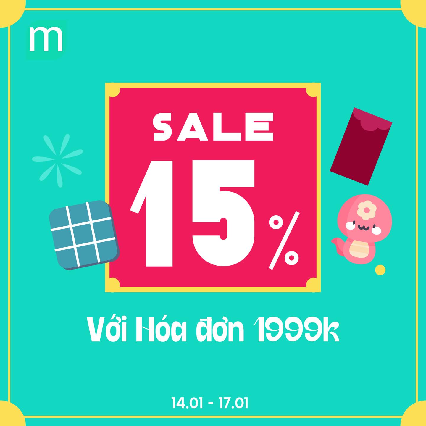 ĐÓN TẾT SALE HẾT - Lên tới 15%