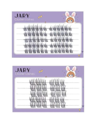 Lông Mi Cụm Tự Nhiên Jary Cluster Lashes - Hộp Nhựa 5 Hàng