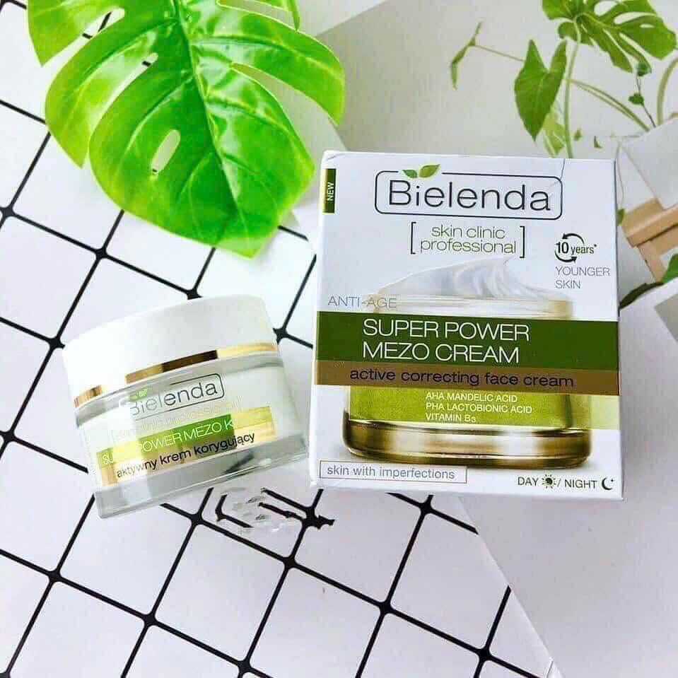 Kem Dưỡng Bielenda Super Power Mezo Correcting Face Cream 50ml Kem Dưỡng Bielenda Super Power Mezo Correcting Face Cream 50ml