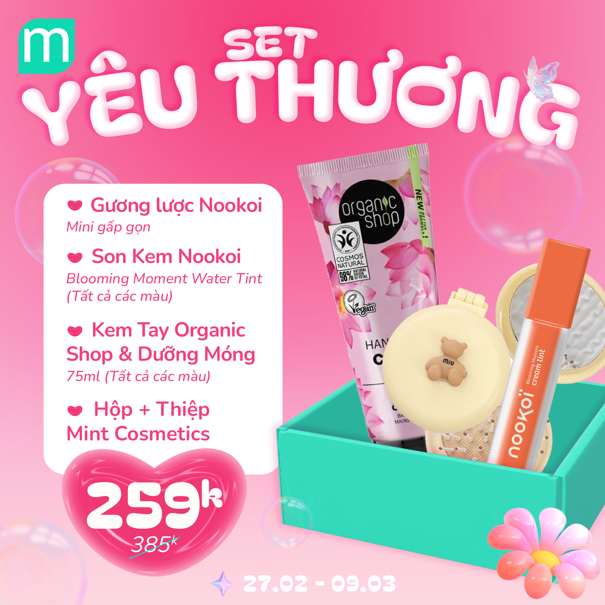 TẤT CẢ YÊU THƯƠNG – TẶNG NỬA THẾ GIỚI – SET QUÀ 8/3
