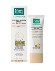 Kem Chống Nắng Martiderm Proteos Screen SPF 50 Color Fluid Cream Light 40ml