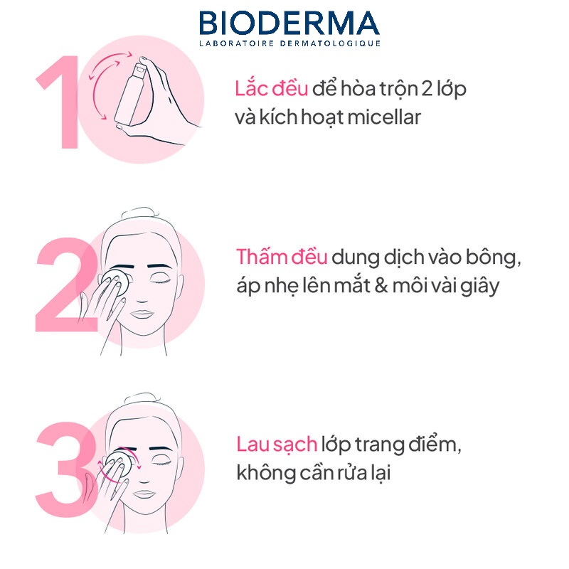 Tẩy Trang Mắt Môi Bioderma Sạch Thoáng & Mềm Ẩm 125ml Tẩy Trang Mắt Môi Bioderma Sạch Thoáng & Mềm Ẩm 125ml
