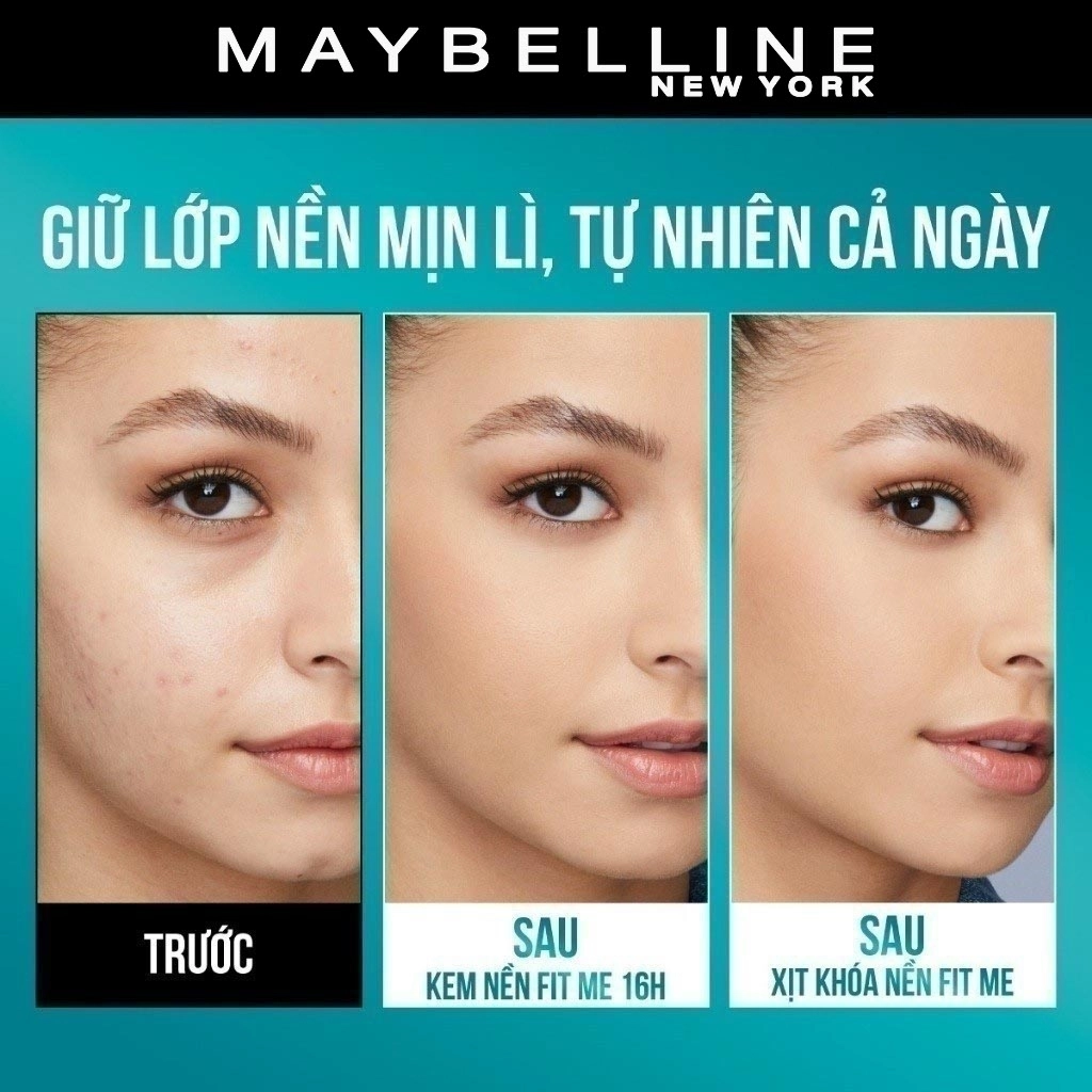 Xịt Khoá Makeup Maybelline Fit Me Matte Poreless Setting Spray 60ml
