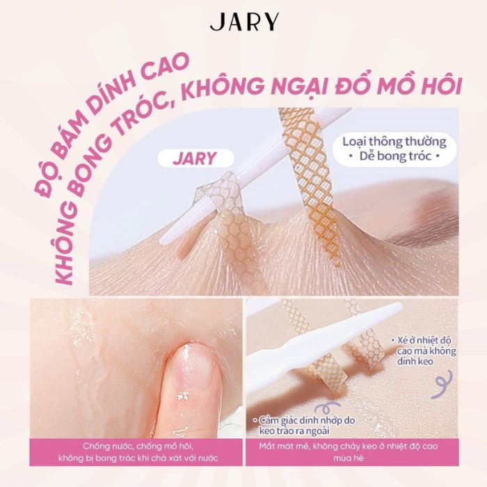 Miếng dán kích mí Jary Eyelid Tape 40 miếng