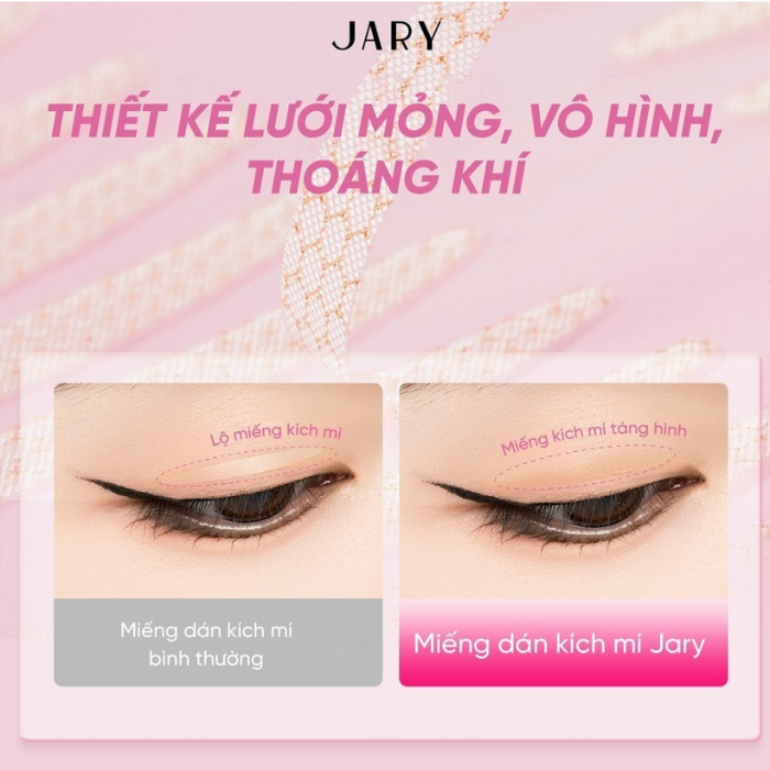Miếng dán kích mí Jary Eyelid Tape 40 miếng