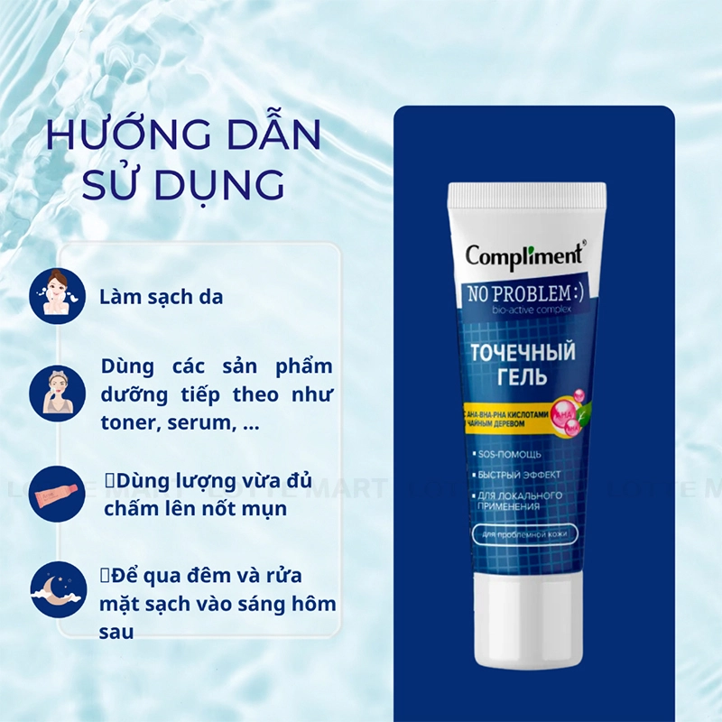 Chấm Mụn Compliment No Problem AHA BHA PHA Tea Tree 25ml