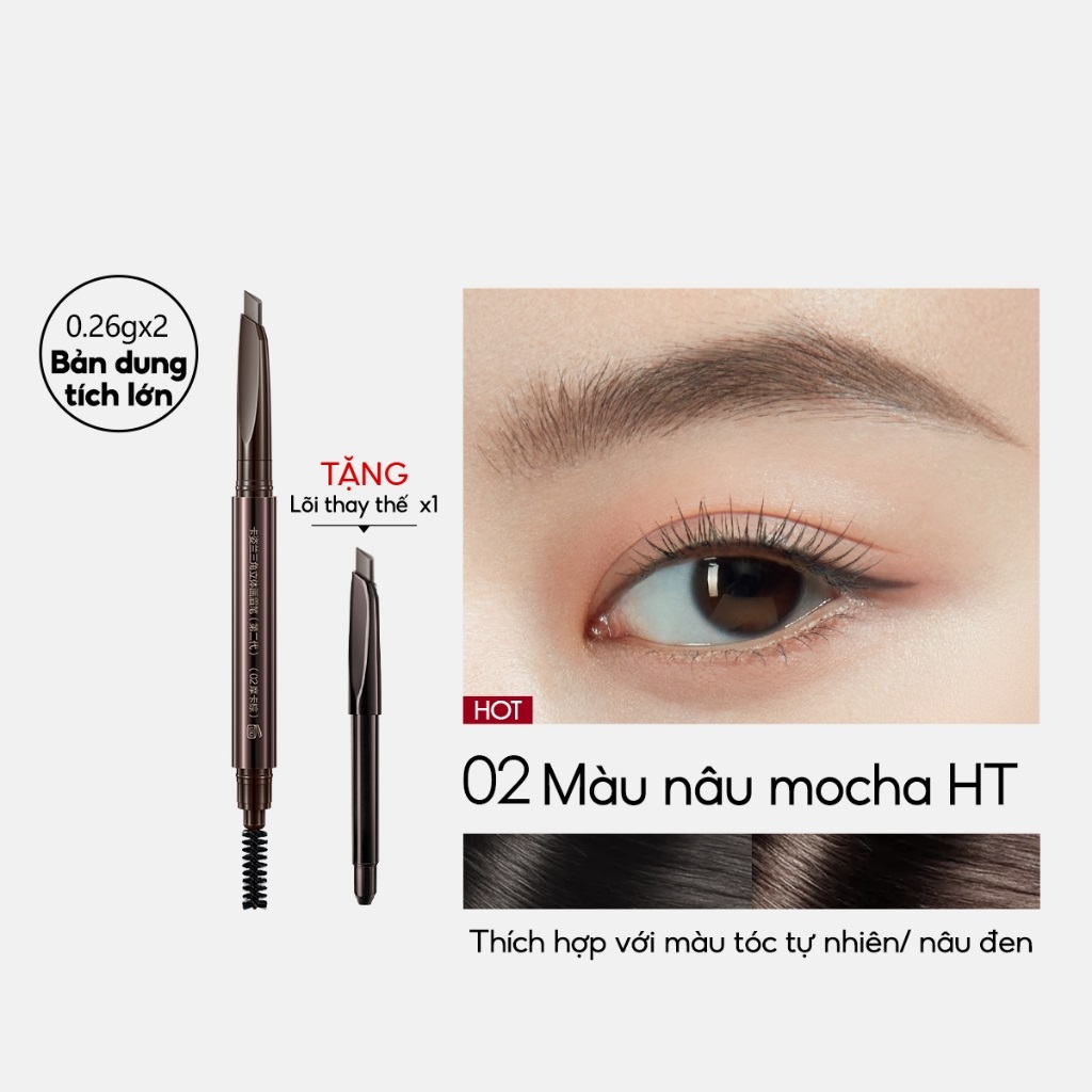 Chì Kẻ Mày Carslan Three-Dimensional Eyebrow Pencil