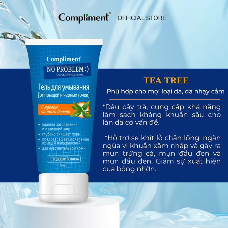 SRM Compliment No Problem BHA Tea Tree 200ml