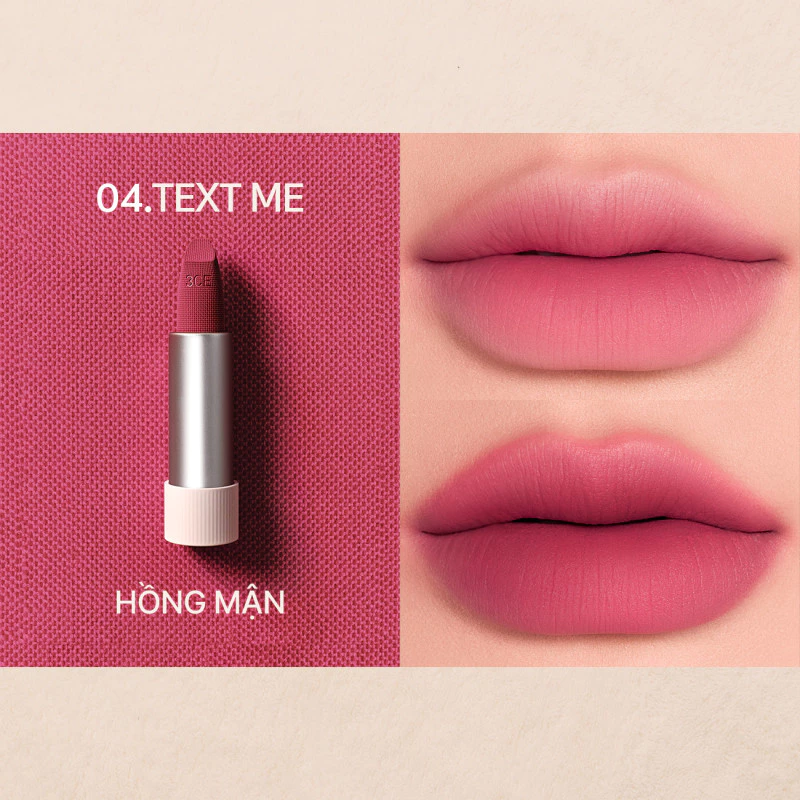 Son Thỏi 3CE Cashmere Hug Lipstick 3.5g Son Thỏi 3CE Cashmere Hug Lipstick 3.5g