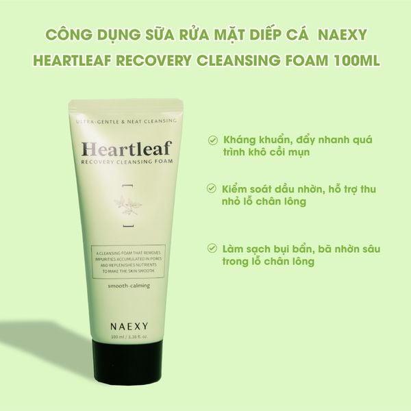 SRM Naexy Heartleaf Recovery Cleansing Foam 100ml