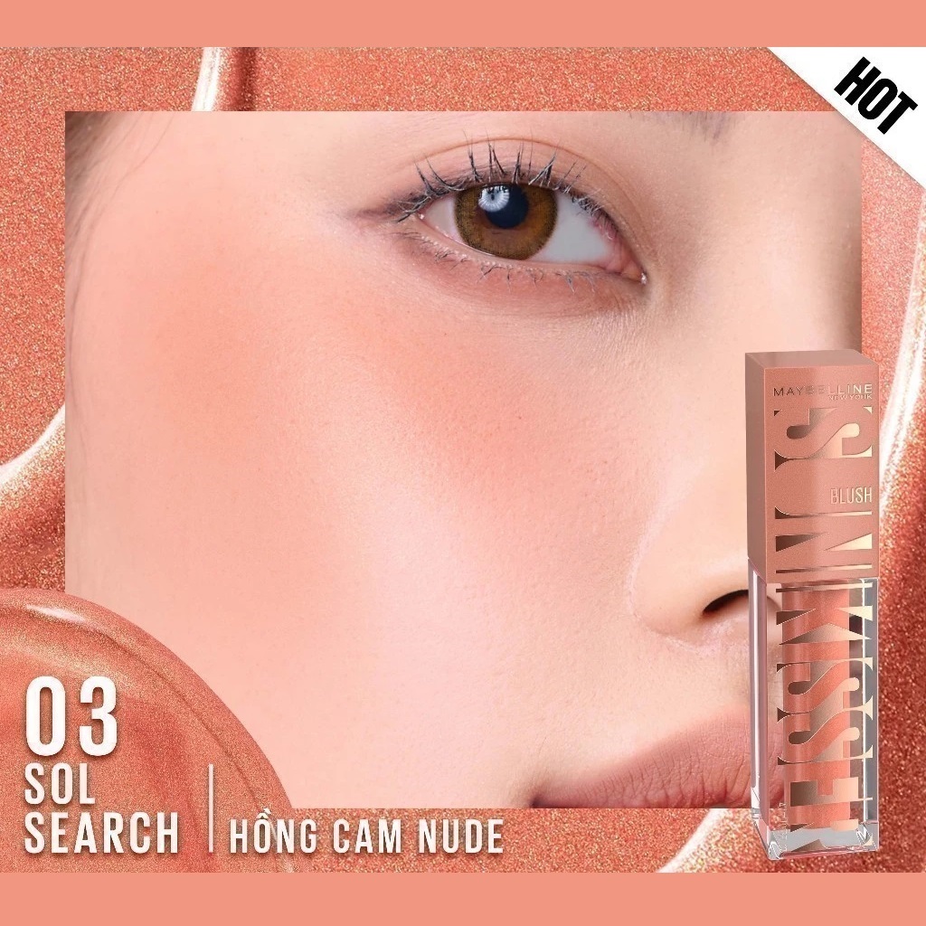 Má Hồng Dạng Kem Maybelline Sunkisser Blush 12H 4.7ml Má Hồng Dạng Kem Maybelline Sunkisser Blush 12H 4.7ml