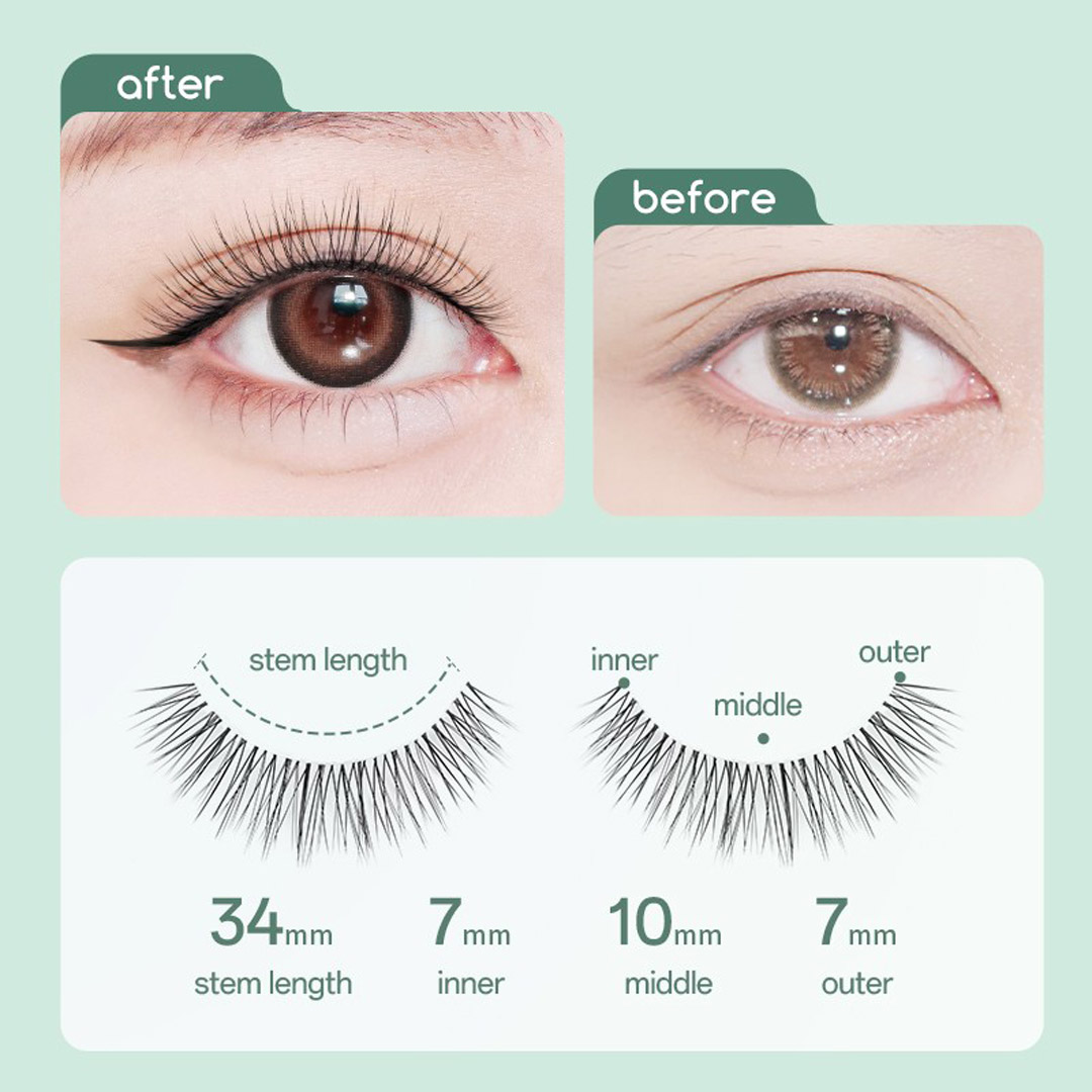 Mi Giả Gân Trong Suốt Mlen Diary Strips Lashes – 4 Cặp Mi Giả Gân Trong Suốt Mlen Diary Strips Lashes – 4 Cặp