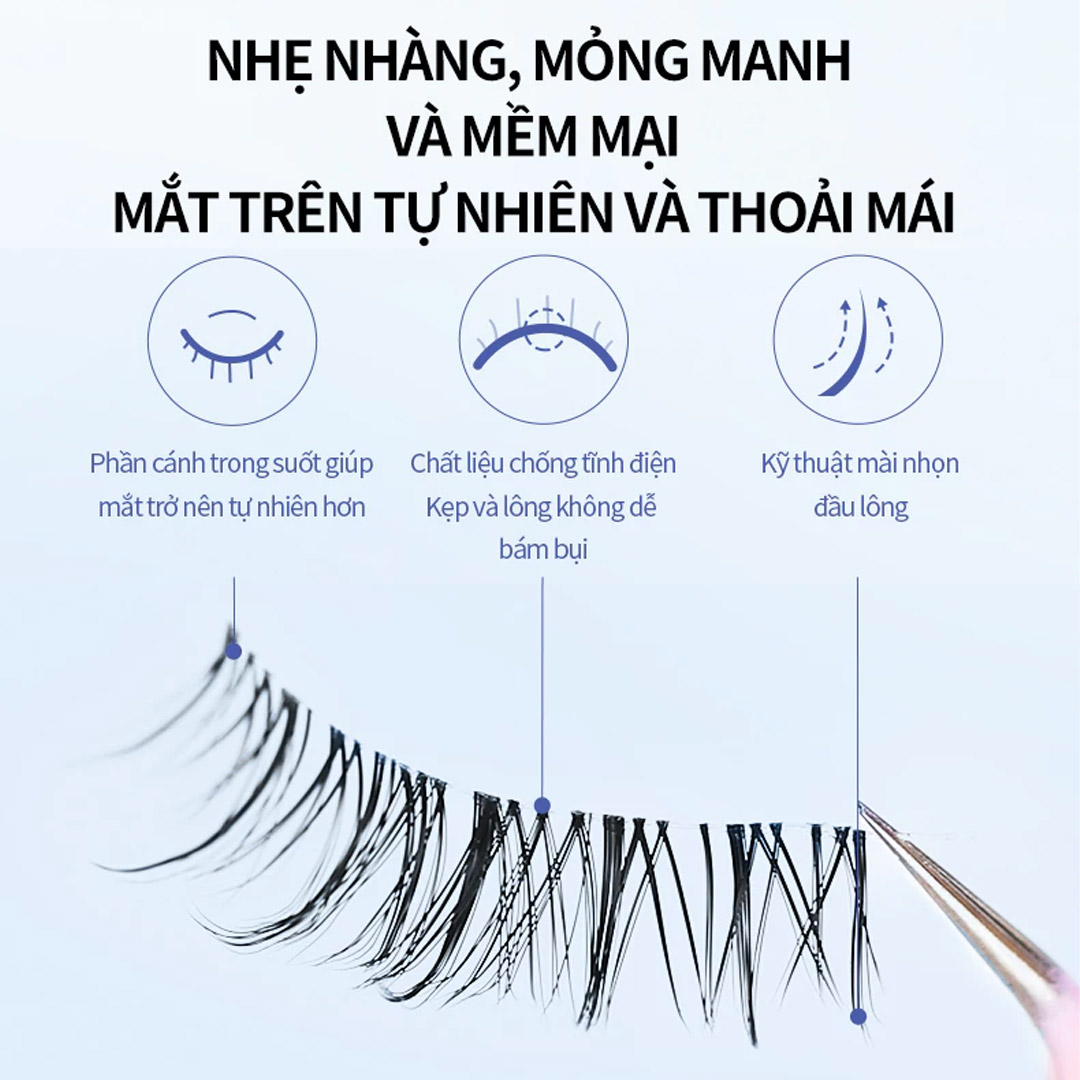 Mi Giả Gân Trong Suốt Mlen Diary Strips Lashes – 4 Cặp Mi Giả Gân Trong Suốt Mlen Diary Strips Lashes – 4 Cặp