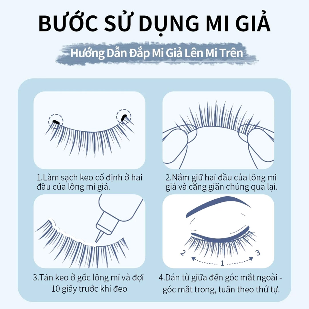 Mi Giả Gân Trong Suốt Mlen Diary Strips Lashes – 4 Cặp Mi Giả Gân Trong Suốt Mlen Diary Strips Lashes – 4 Cặp