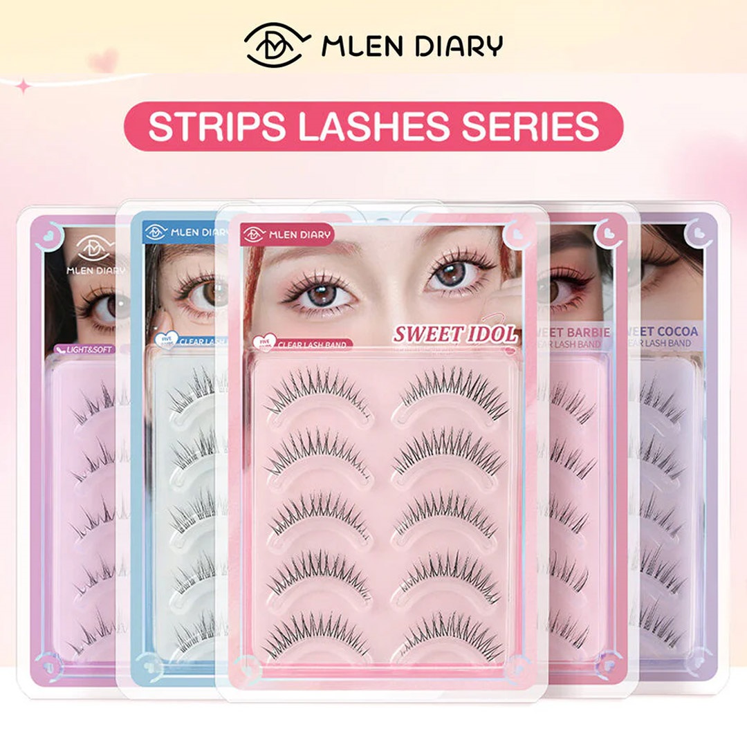 Mi Giả Gân Trong Suốt Mlen Diary Strips Lashes – 5 Cặp Mi Giả Gân Trong Suốt Mlen Diary Strips Lashes – 5 Cặp