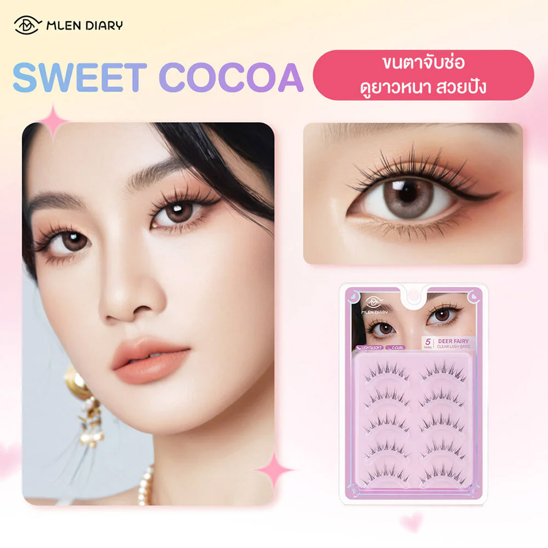 Mi Giả Gân Trong Suốt Mlen Diary Strips Lashes – 5 Cặp Mi Giả Gân Trong Suốt Mlen Diary Strips Lashes – 5 Cặp
