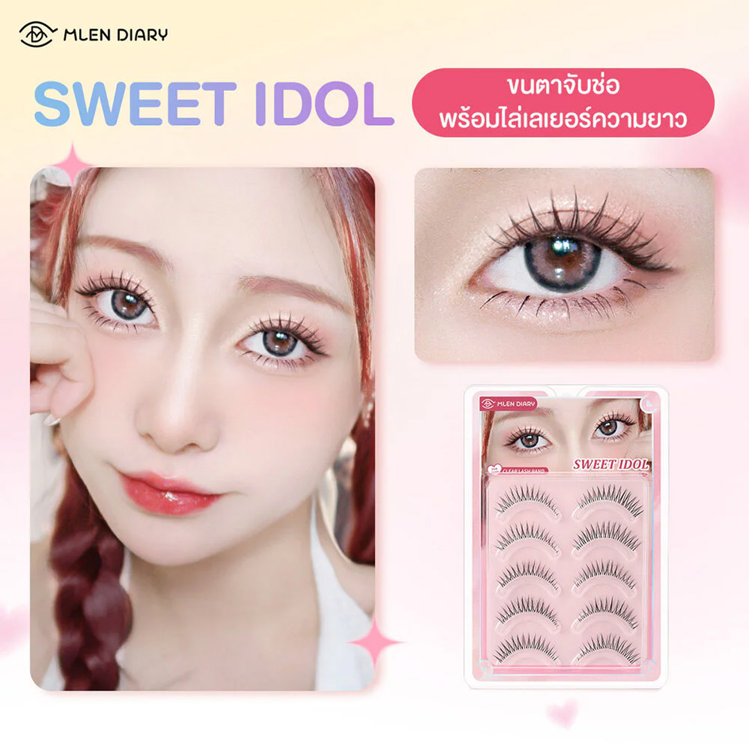 Mi Giả Gân Trong Suốt Mlen Diary Strips Lashes – 5 Cặp Mi Giả Gân Trong Suốt Mlen Diary Strips Lashes – 5 Cặp