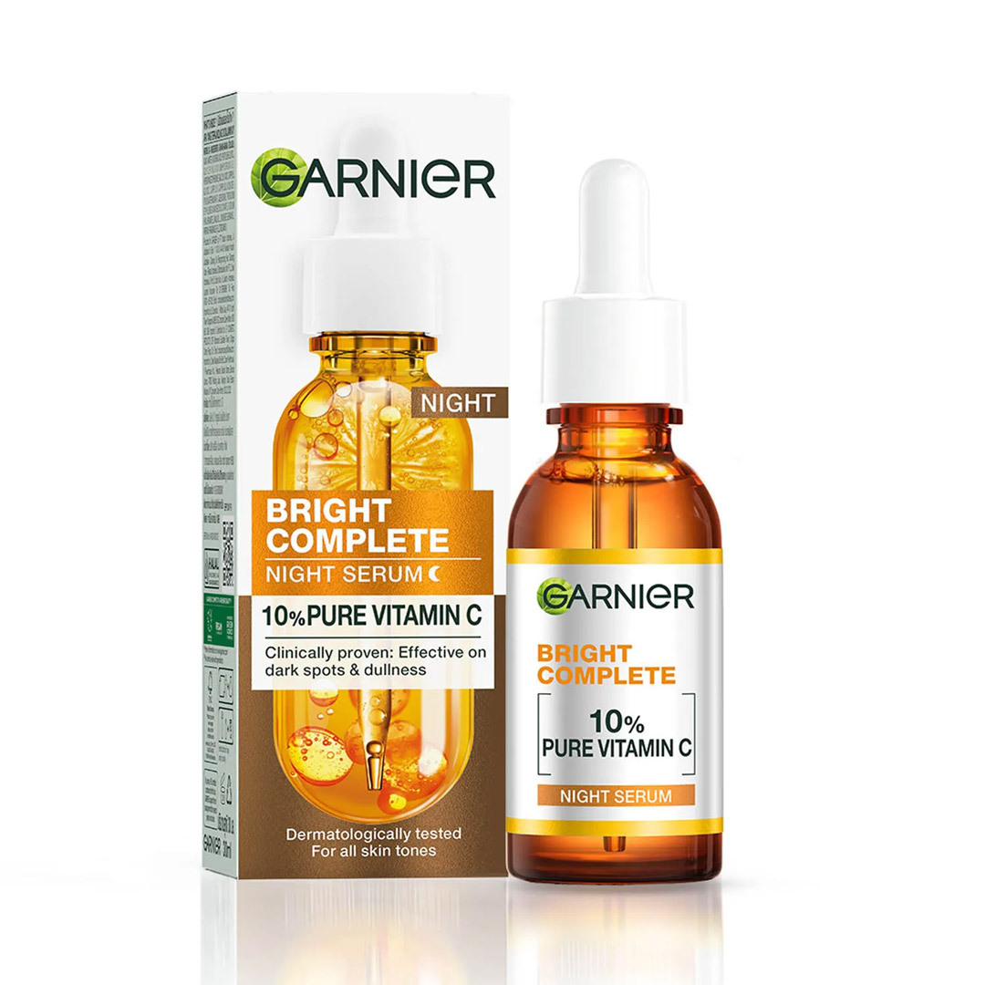 Serum Garnier Bright Complete Overnight 10% Vitamin C 30ml Serum Garnier Bright Complete Overnight 10% Vitamin C 30ml