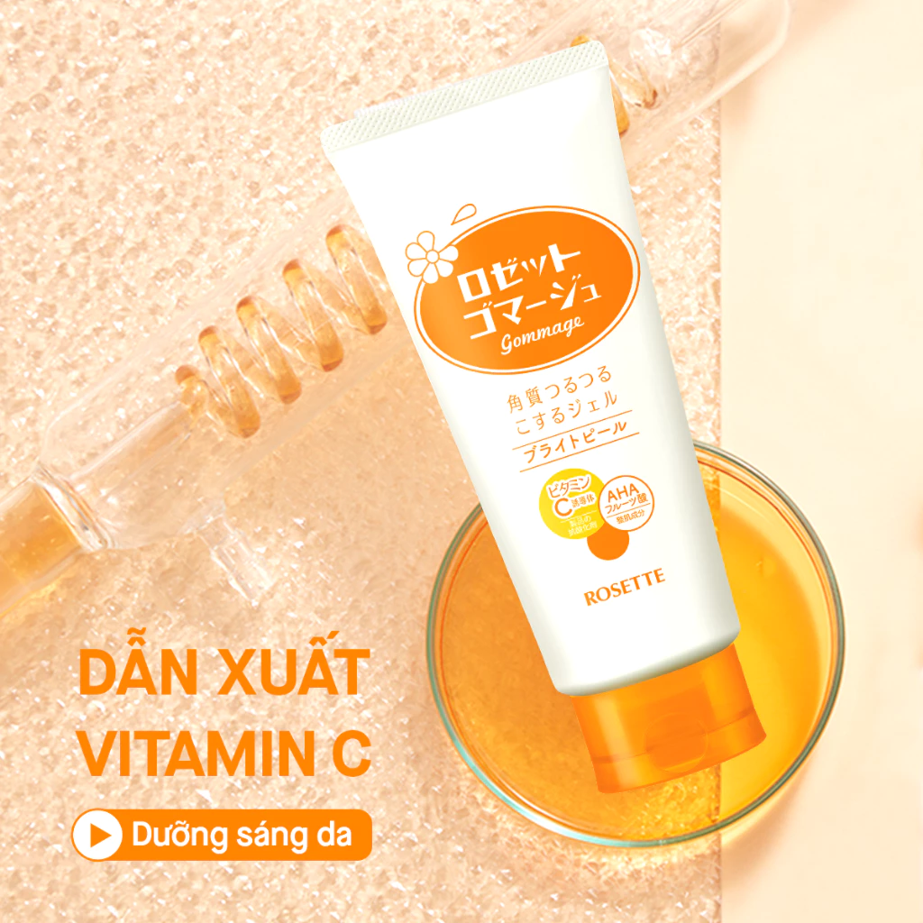 Tẩy Da Chết Hỗ Trợ Dưỡng Sáng Rosette Gommage Bright Peel 120g Tẩy Da Chết Hỗ Trợ Dưỡng Sáng Rosette Gommage Bright Peel 120g
