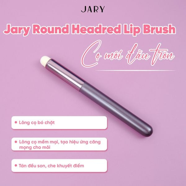 Cọ tán môi đầu tròn lùn Jary Round Headred Lip Brush có túi Cọ tán môi đầu tròn lùn Jary Round Headred Lip Brush có túi
