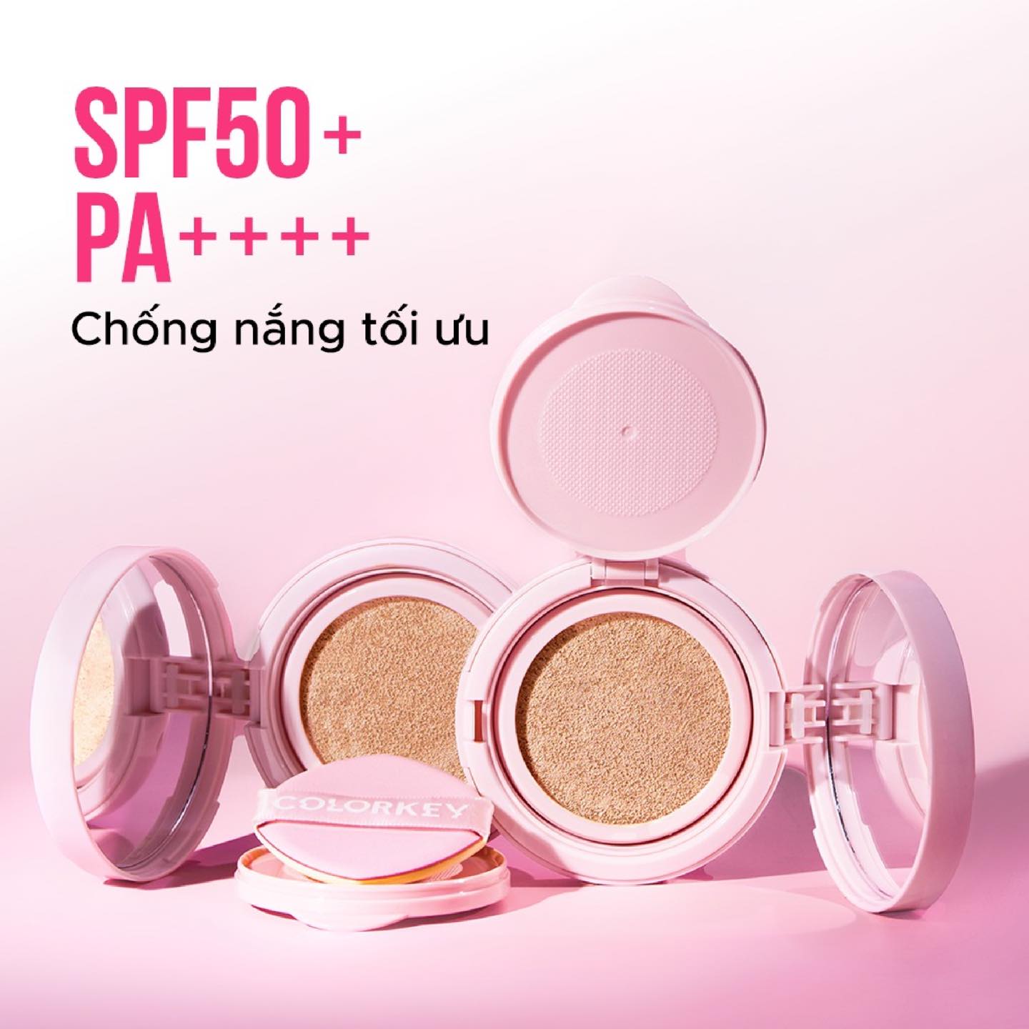 ColorKey Long Lasting Flawless Brightening Cushion Cream SPF50