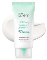 Kem Chống Nắng Vật Lý Make P:rem UV Defense Me No Sebum Sun Cream SPF 50+ PA++++ 50ml