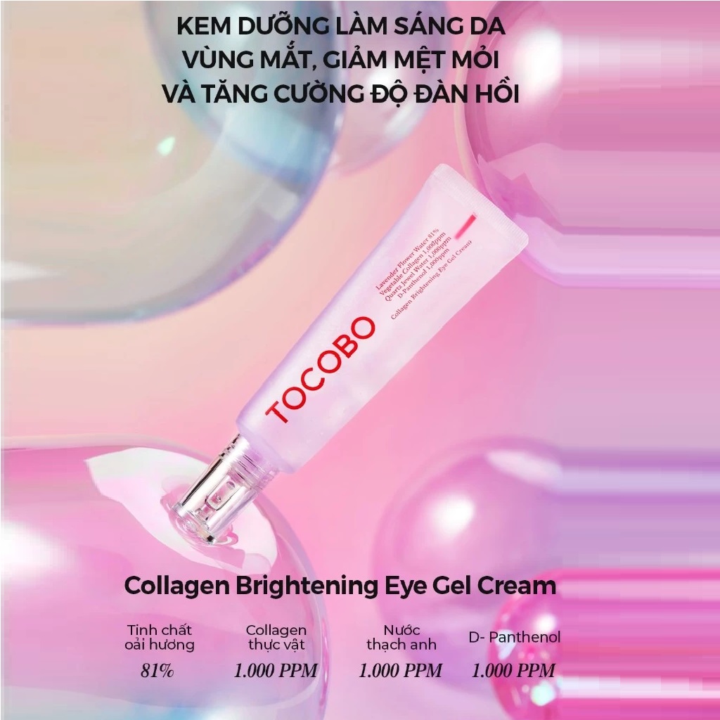 Kem Mắt Tocobo Collagen Brightening Eye Gel Cream 30ml Kem Mắt Tocobo Collagen Brightening Eye Gel Cream 30ml