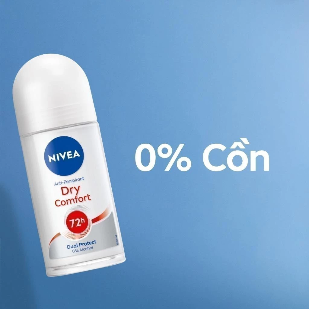 Lăn Khử Mùi Khô Thoáng Nivea Dry Comfort 72H 50ml Lăn Khử Mùi Khô Thoáng Nivea Dry Comfort 72H 50ml