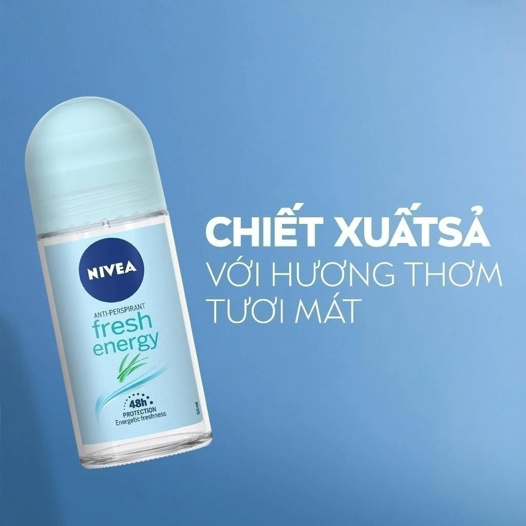 Lăn Khử Mùi Tươi Mát Nivea Energy Fresh 48H 50ml Lăn Khử Mùi Tươi Mát Nivea Energy Fresh 48H 50ml