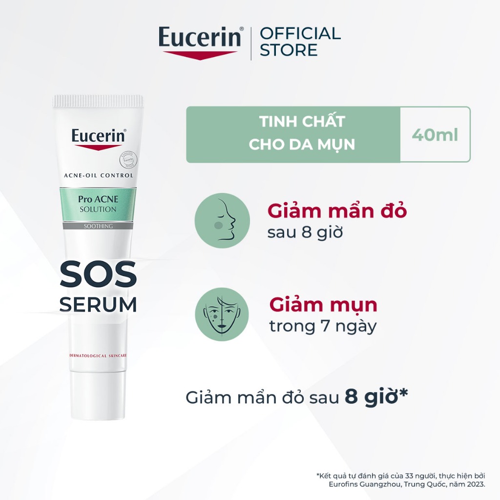 Tinh Chất Dưỡng Da Cho Da Mụn Eucerin Pro Acne SOS Serum 40ml Tinh Chất Dưỡng Da Cho Da Mụn Eucerin Pro Acne SOS Serum 40ml