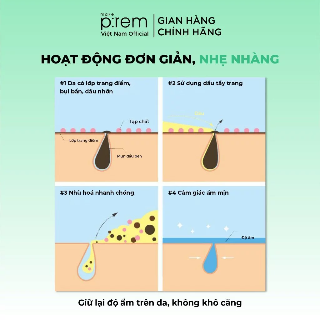 Dầu Tẩy Trang Make P:Rem Safe Me Relief Moisture Cleansing Oil 210ml Dầu Tẩy Trang Make P:Rem Safe Me Relief Moisture Cleansing Oil 210ml