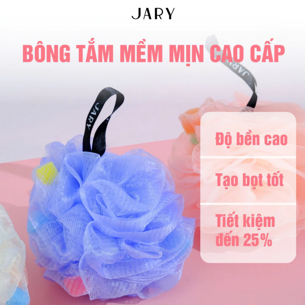 Bông Tắm Jary Xơ Mướp Có Mút Loofah Bath Sponge Bông Tắm Jary Xơ Mướp Có Mút Loofah Bath Sponge