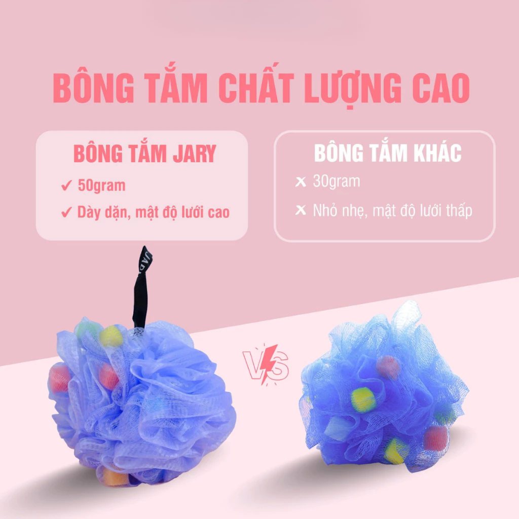 Bông Tắm Jary Xơ Mướp Có Mút Loofah Bath Sponge Bông Tắm Jary Xơ Mướp Có Mút Loofah Bath Sponge