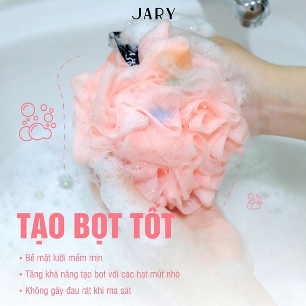 Bông Tắm Jary Xơ Mướp Có Mút Loofah Bath Sponge Bông Tắm Jary Xơ Mướp Có Mút Loofah Bath Sponge