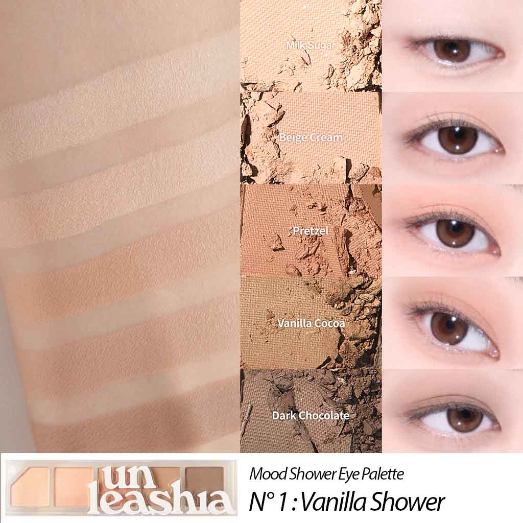 Bảng Mắt Unleashia 5 Ô Mood Shower Eye Palette 3.7g Bảng Mắt Unleashia 5 Ô Mood Shower Eye Palette 3.7g