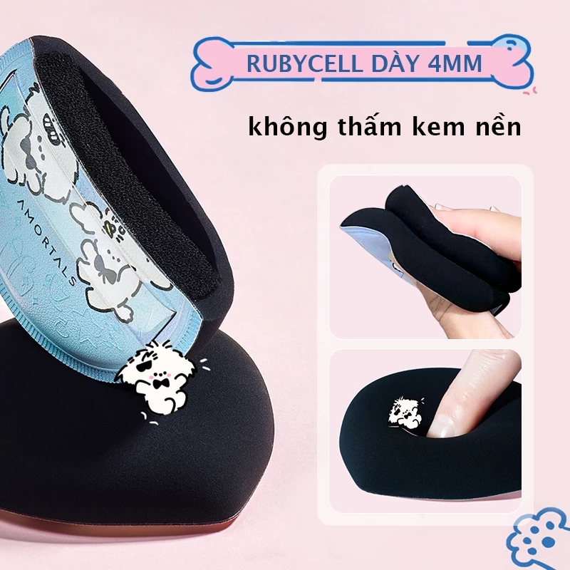 Bông Mút Trang Điểm Amortals Siêu Mềm Dễ Tán Kèm Hộp Đựng Mút Cao Cấp (Phiên Bản Cute Puppy) Bông Mút Trang Điểm Amortals Siêu Mềm Dễ Tán Kèm Hộp Đựng Mút Cao Cấp (Phiên Bản Cute Puppy)