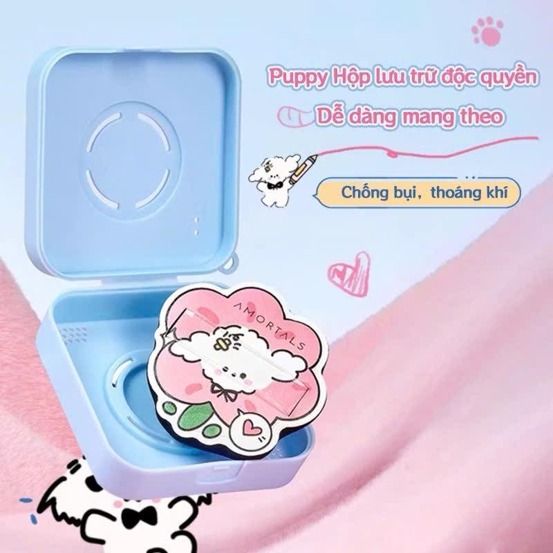 Bông Mút Trang Điểm Amortals Siêu Mềm Dễ Tán Kèm Hộp Đựng Mút Cao Cấp (Phiên Bản Cute Puppy) Bông Mút Trang Điểm Amortals Siêu Mềm Dễ Tán Kèm Hộp Đựng Mút Cao Cấp (Phiên Bản Cute Puppy)