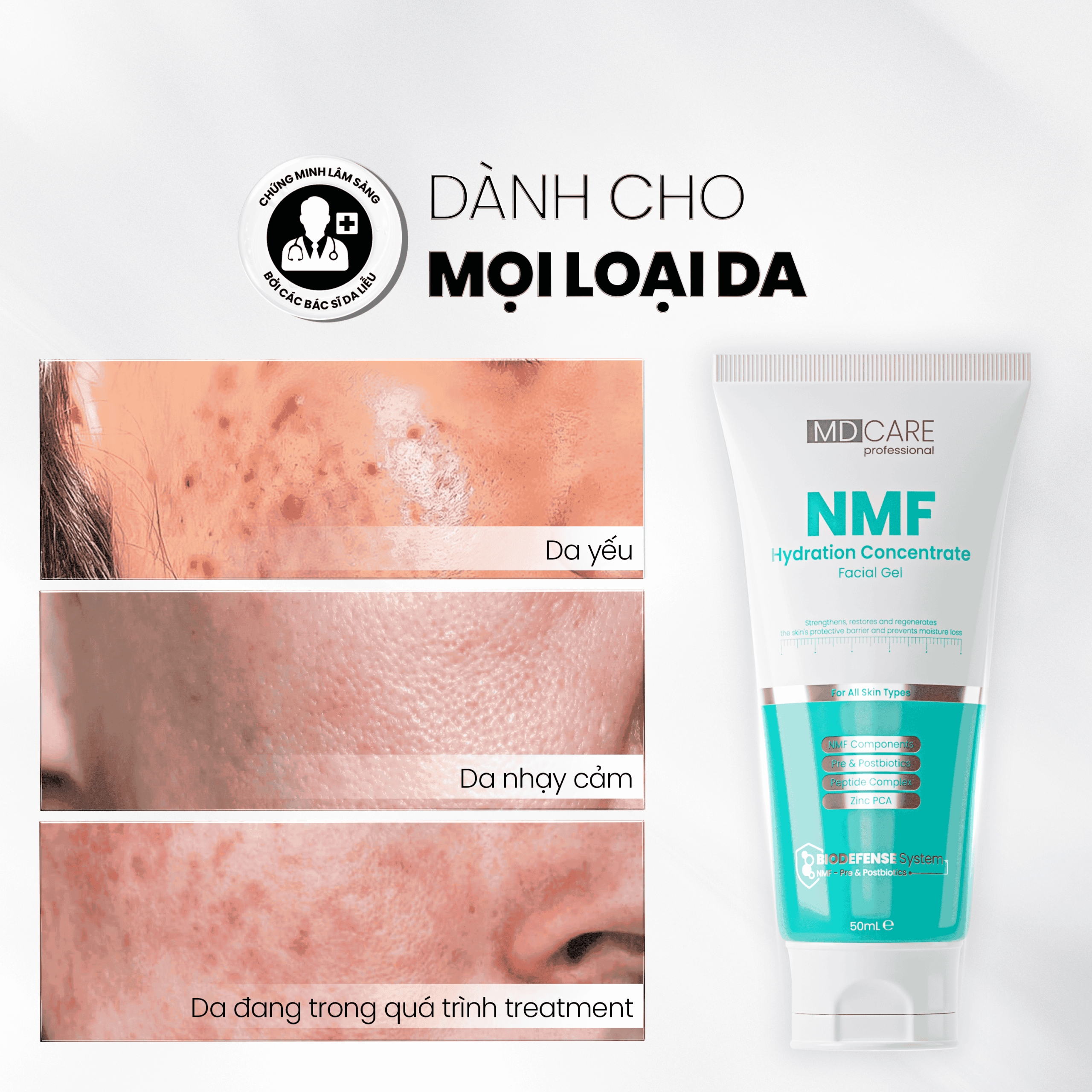 Kem Dưỡng Kiểm Soát Dầu MD CARE NMF Hydration Concentrate Facial Gel 50ml Kem Dưỡng Kiểm Soát Dầu MD CARE NMF Hydration Concentrate Facial Gel 50ml