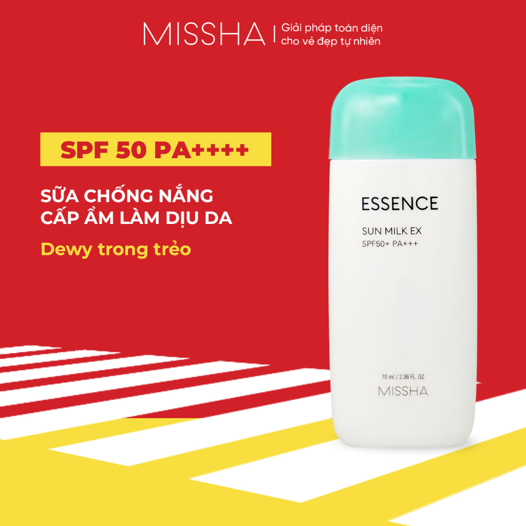 Kem Chống Nắng Missha Essence Sun Milk EX SPF50+ PA+++ 70ml Kem Chống Nắng Missha Essence Sun Milk EX SPF50+ PA+++ 70ml