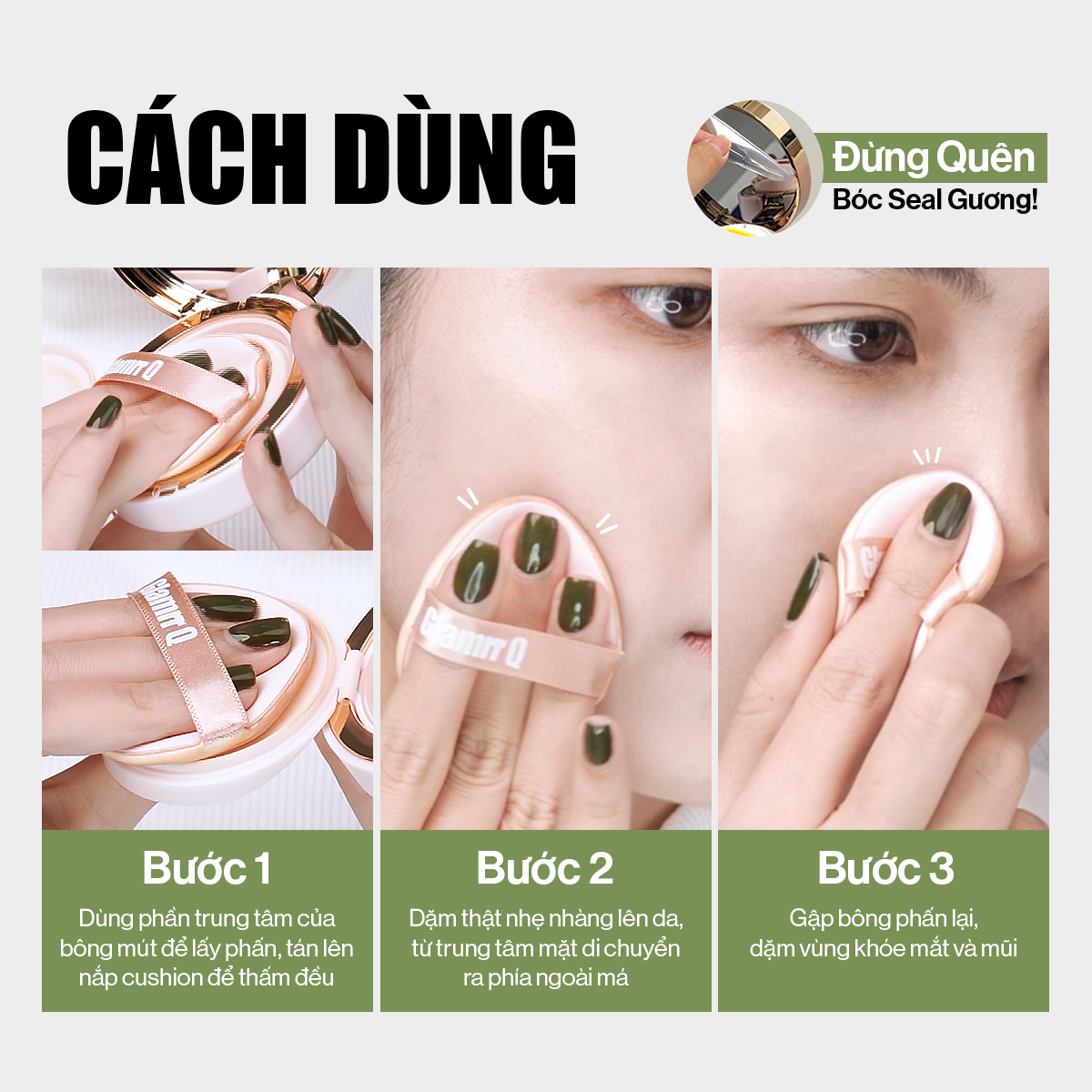 Phấn Nước Glamrr Q Long Wear DD Cushion SPF50+ PA+++ 13g Phấn Nước Glamrr Q Long Wear DD Cushion SPF50+ PA+++ 13g