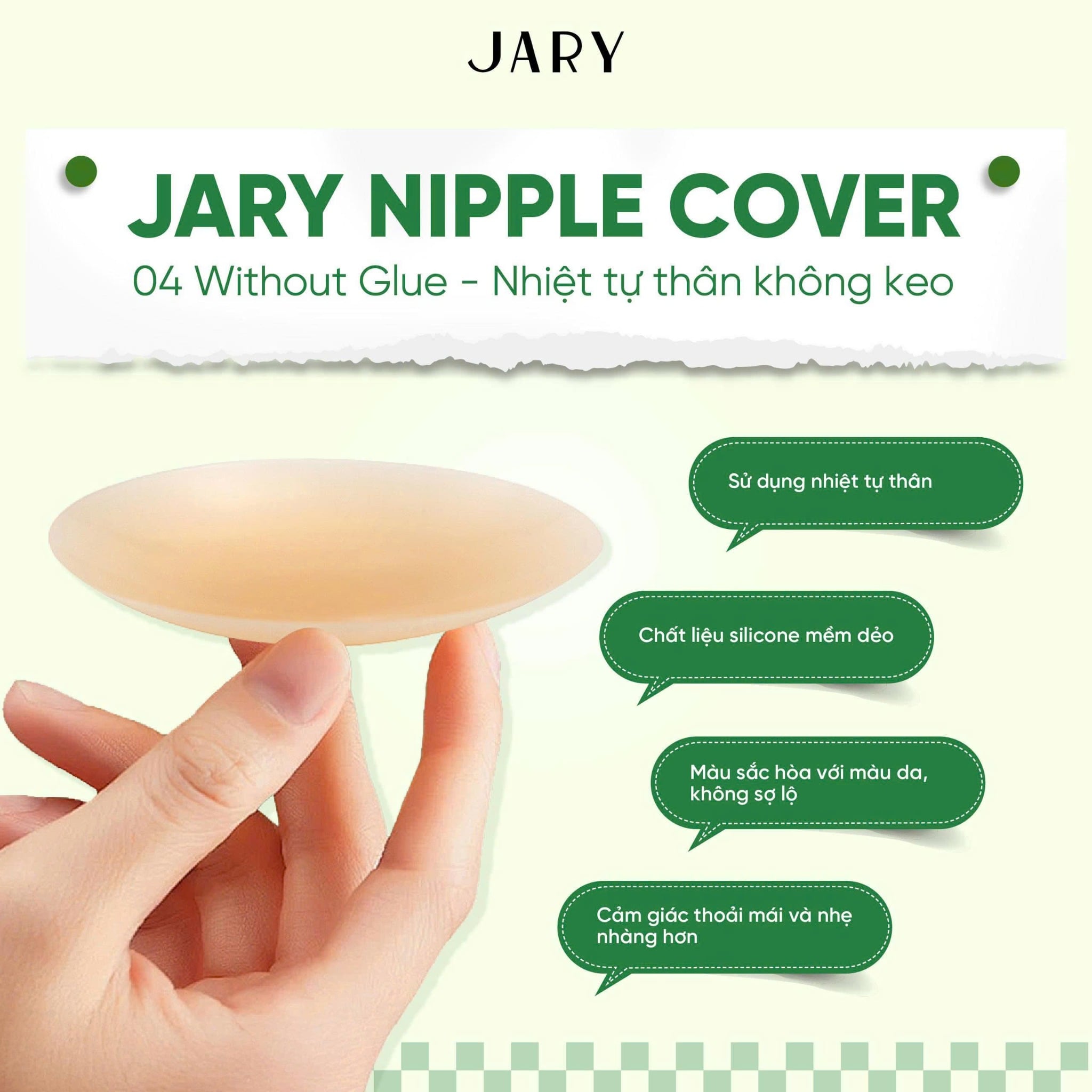Miếng Dán Ngực Silicone Jary Nipple Covers