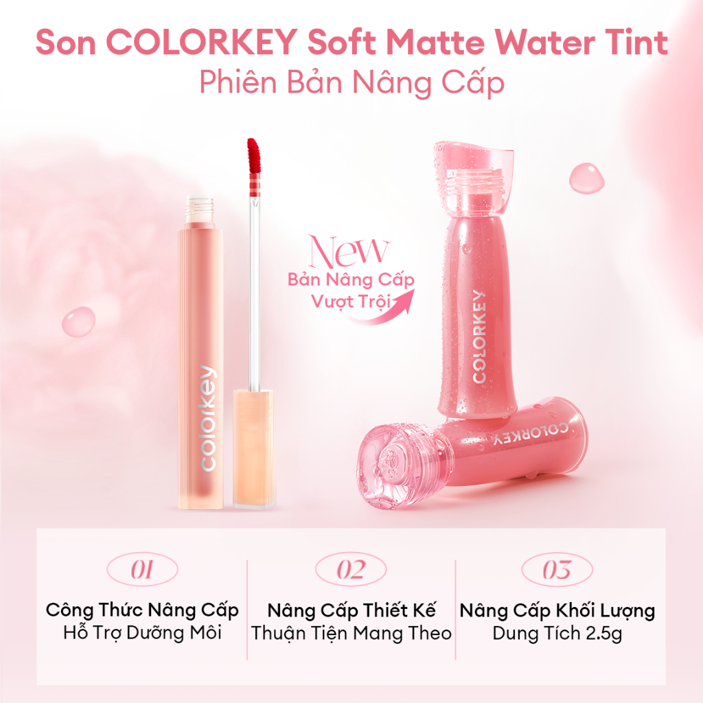 Son Kem Colorkey Soft Matte Water Tint New Version 2.5g Son Kem Colorkey Soft Matte Water Tint New Version 2.5g
