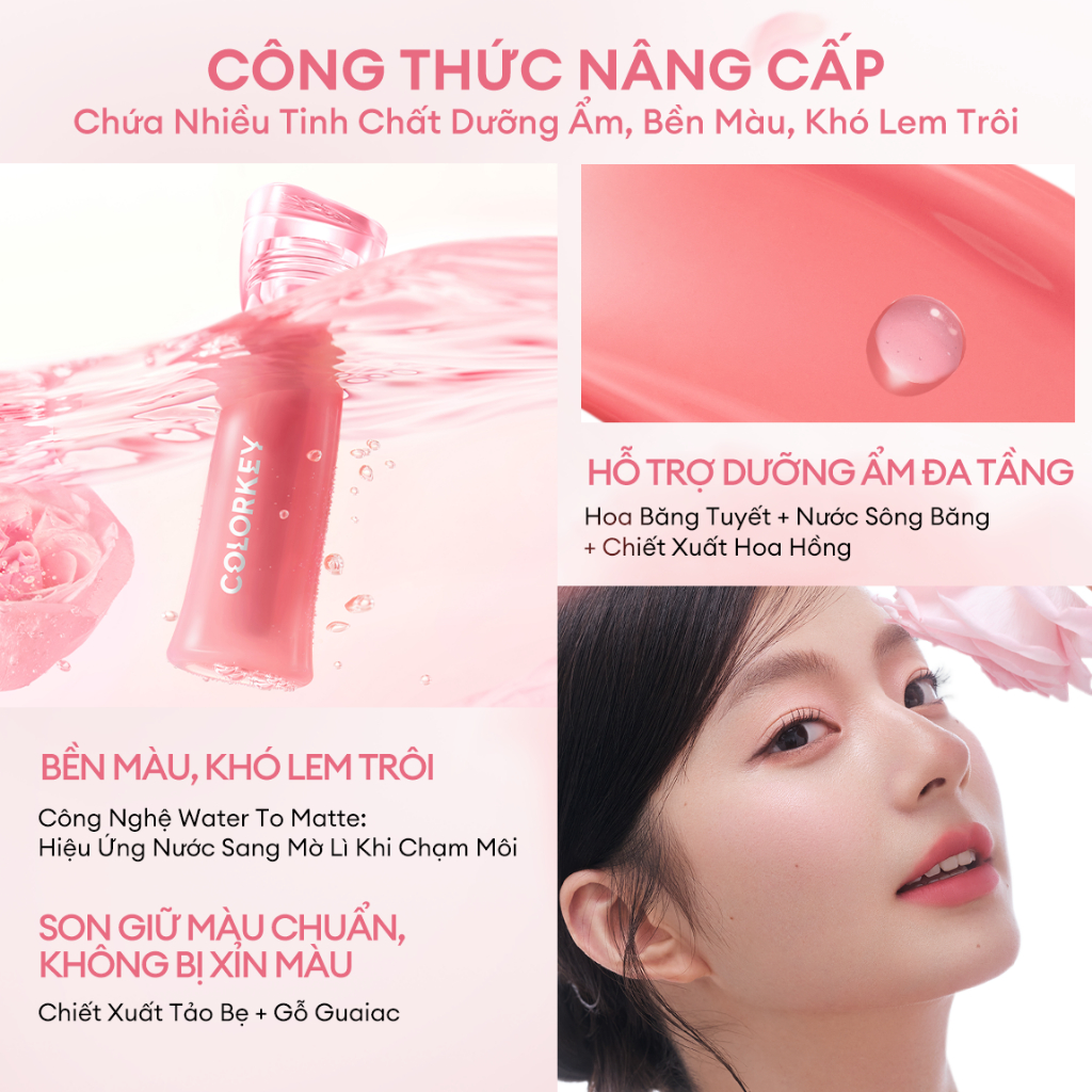 Son Kem Colorkey Soft Matte Water Tint New Version 2.5g Son Kem Colorkey Soft Matte Water Tint New Version 2.5g