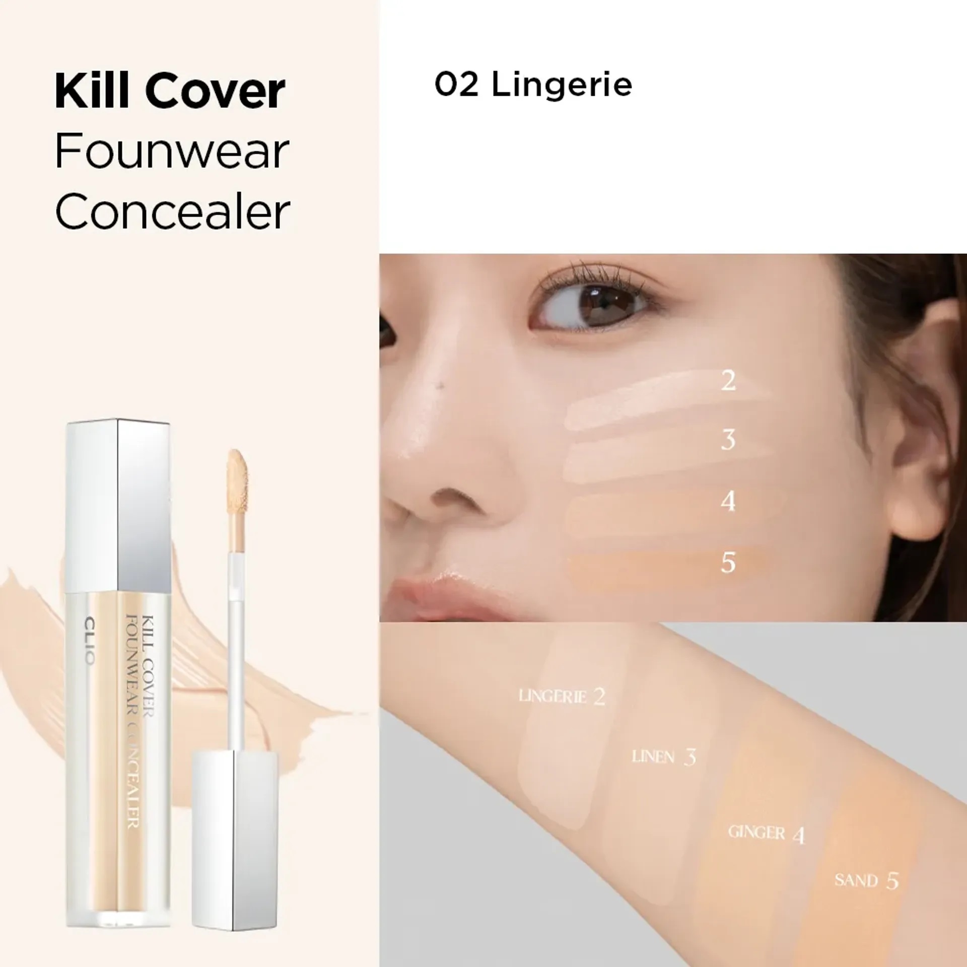 Che Khuyết Điểm Clio Kill Cover Founwear Concealer 6g Che Khuyết Điểm Clio Kill Cover Founwear Concealer 6g