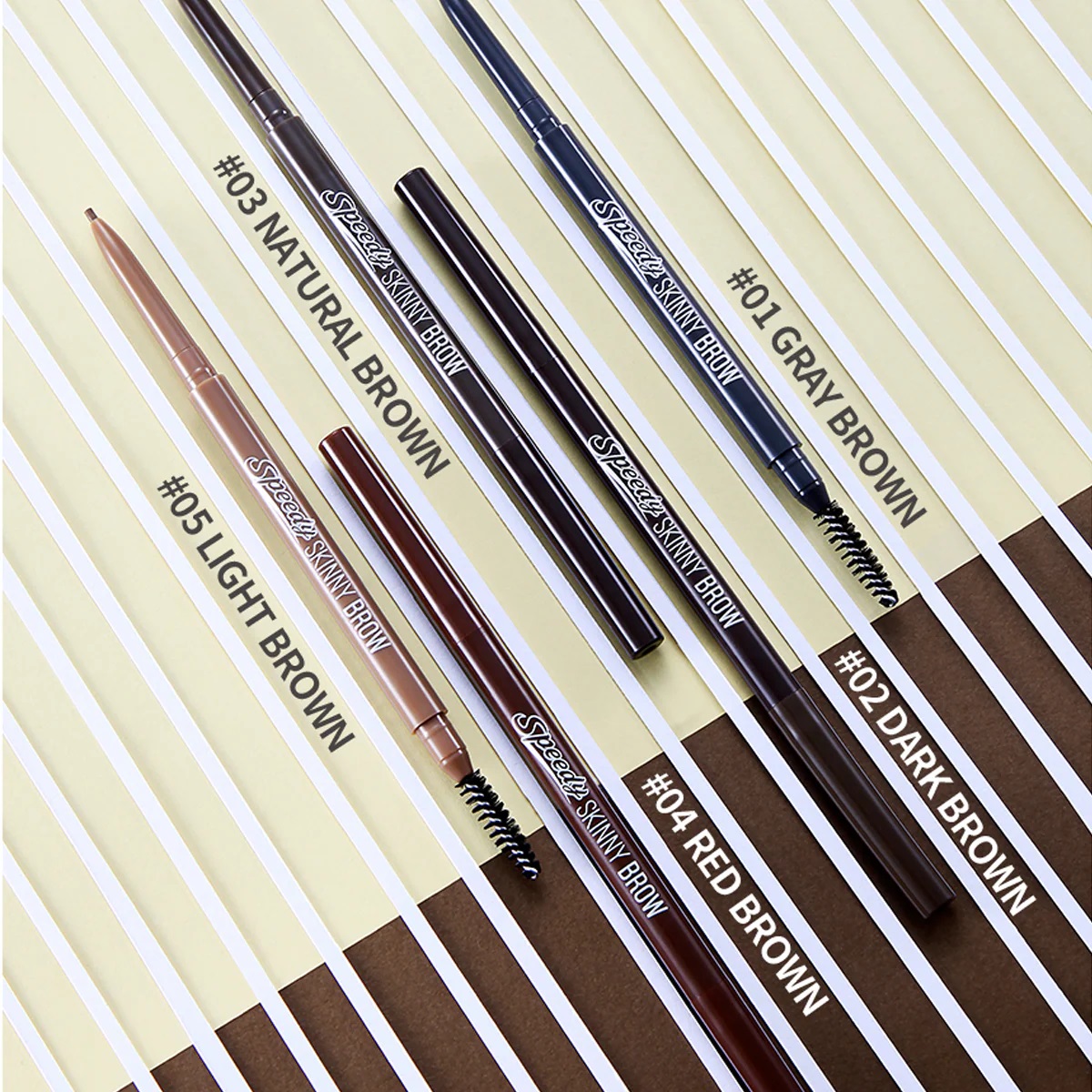 Chì Kẻ Mày Peripera Speedy Skinny Brown 0.05g